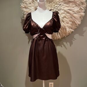 Divided cut out dress